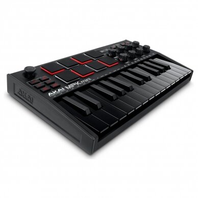 AKAI MPK MINI MK3 BLACK EDITION COMPACT KEYBOARD AND PAD CONTROLLER 1