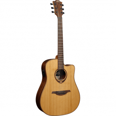 LAG TRAMONTANE T-118-DCE DREADNOUGHT CUTAWAY ELECTRO ACCOUSTIC GUITAR