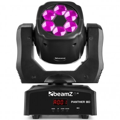 BEAMZ PANTHER 80 LED MOVING HEAD DMX IRC 150.440 1