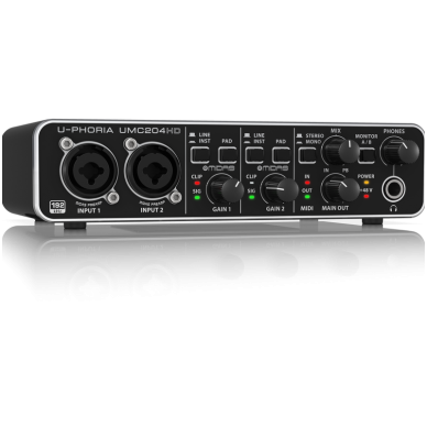 Garso plokštė - Behringer U-Phoria UMC-204HD 1