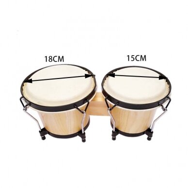 KERA AUDIO JDB-106-D BONGO DRUM SET 1