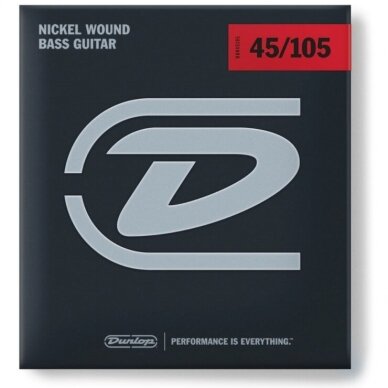 DUNLOP DBN45105 NICKEL WOUND BASS STRINGS 45-105