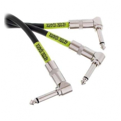 Laidas pedalams sujungti Ernie Ball Patch Cable Black EB6050