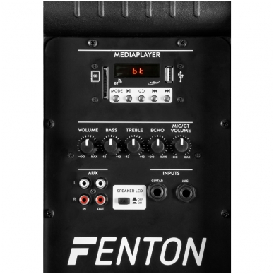 Fenton FT1200A Active speaker 12'' MP3/BT/LED 5