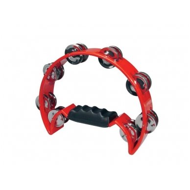 Hayman HTA-40-RD Half Moon Tambourine - Red