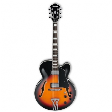 ELEKTRINĖ GITARA IBANEZ AF-75 BSB HOLLOW BODY BROWN SUNBURST