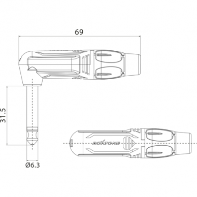 ROXTONE TGJJ110L3 TOG 3m INSTRUMENT CABLE 6