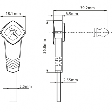 ROXTONE FPJJ100L0001 10 CM PATCH CABLE 2