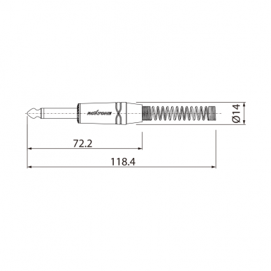 KABELIS GARSO KOLONĖLEI ROXTONE SAMURAI SMXJ250L1 (1m) MONO 6