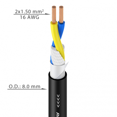 LAIDAS GARSO KOLONĖLĖMS ROXTONE DSSS215L10 10M 1