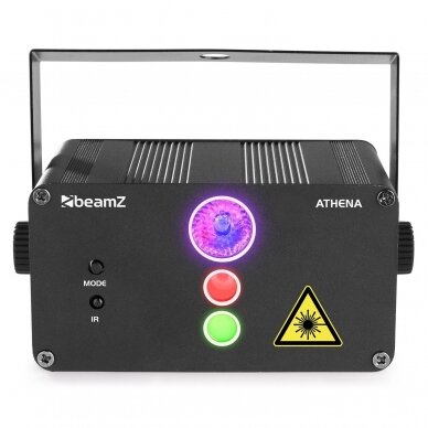 LAZERINĖ SISTEMA SU BATERIJOMIS BEAMZ ATHENA RG GOBO 152.616 1