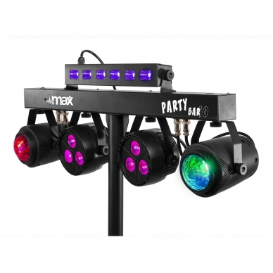 MAX - PARTYBAR10 SET 2X JELLY MOON, 2XPAR AND UV/STROBE 153.008 2