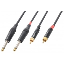 PD Connex Cable 2x6.3 Mono - 2xRCA Male 3.0m 176.663