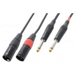 PD Connex Cable 2xXLR Male-2x6.3 Mono 3.0m 177.060