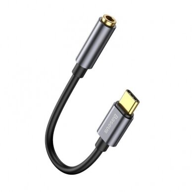 PERĖJIMAS USB-C/3,5MM BASEUS CATL54-0G PILKAS 1