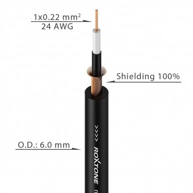 Roxtone DGJJ-100L10 laidas 10m 1