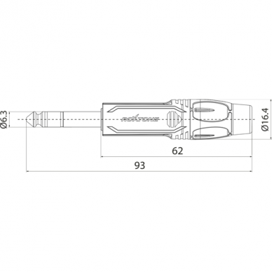 ROXTONE RJ3P-BG 10 TRS JACK 6,3 MM 1