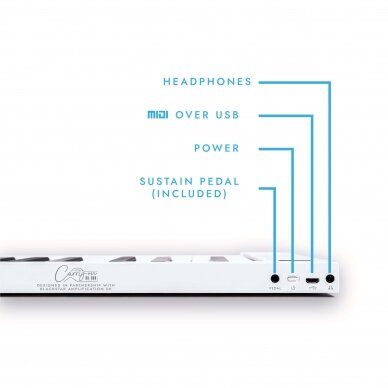 SULANKSTOMAS SKAITMENINIS PIANINAS CARRY-ON FP-88 WHITE (BALTAS) 3