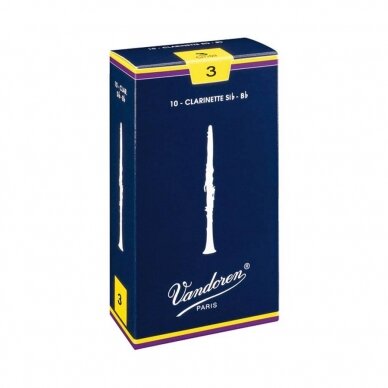 Vandoren CR-103 Traditional Sib-Bb Clarinet Reed 3.0 (1 Pc)