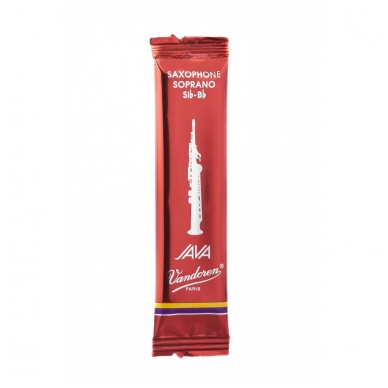 Vandoren SR-3035R Java Red Soprano Saxophone Reed 3.5 (1 Pc)