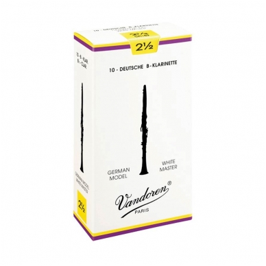 Vandoren CR-1625 White Master Bb clarinet reed 2.5 (1 Pc)