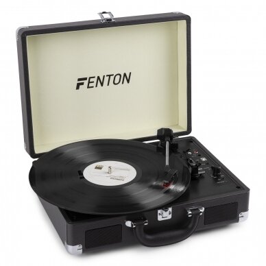 VINILINIŲ PLOKŠTELIŲ GROTUVAS FENTON RP-115 C LAGAMINAS SU BLUETOOTH 102.107