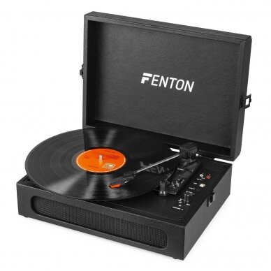 VINILINIŲ PLOKŠTELIŲ GROTUVAS SU BLUETOOTH FENTON RP-118B JUODAS 102.050 6