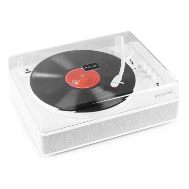 VINILINIŲ PLOKŠTELIŲ GROTUVAS SU BLUETOOTH FENTON RP-162W BALTAS 102.169 1