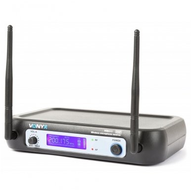 Vonyx WM511 1-Channel VHF Wireless Microphone System 1