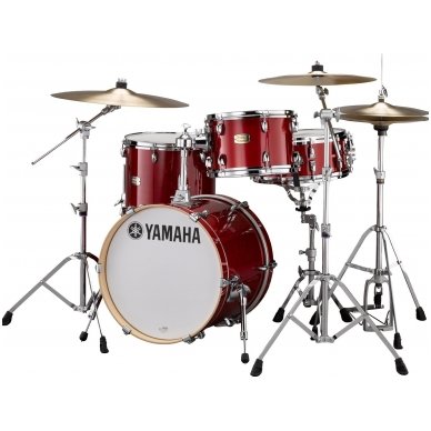 Yamaha Stage Custom Bop Drum Kit - 3 pieces - 18" Kick - Cranberry Red