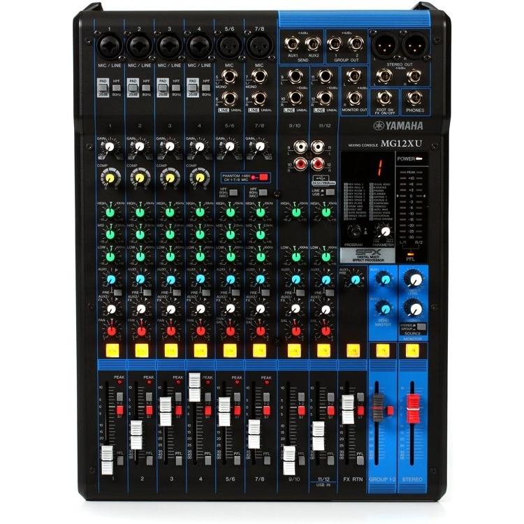 Yamaha MG-12XU 12-Input 4 Bus Mixer | Analoginiai mikšeriniai 